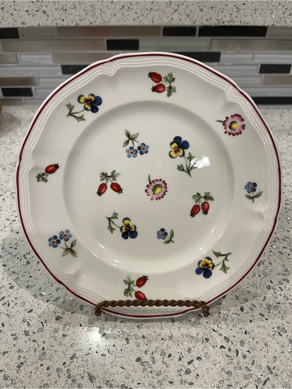 EUC Villeroy & Boch Petite Fleur Small Plates - Picture 4 of 9